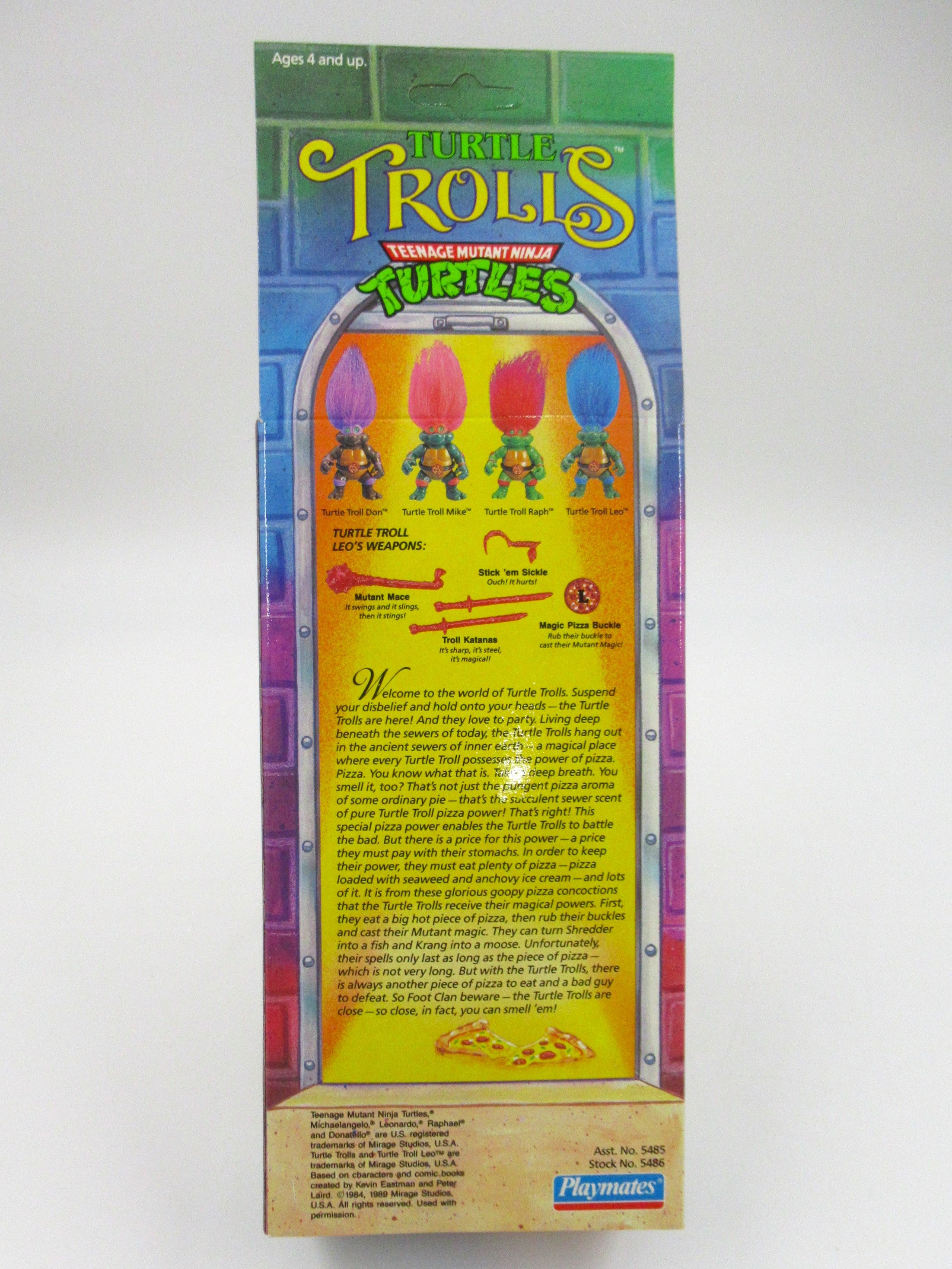 Teenage Mutant Ninja Turtles Turtle Trolls Leonardo Figure TMNTs - Playmates (1993)